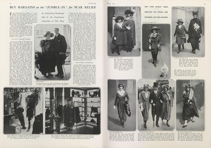 Buy Bargains at the "Jumble-In" for War Relief