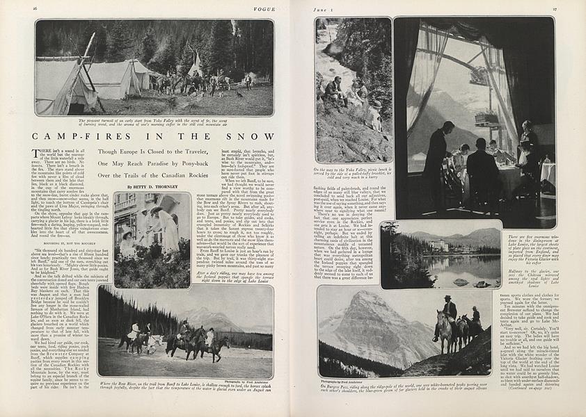 Camp-Fires in the Snow