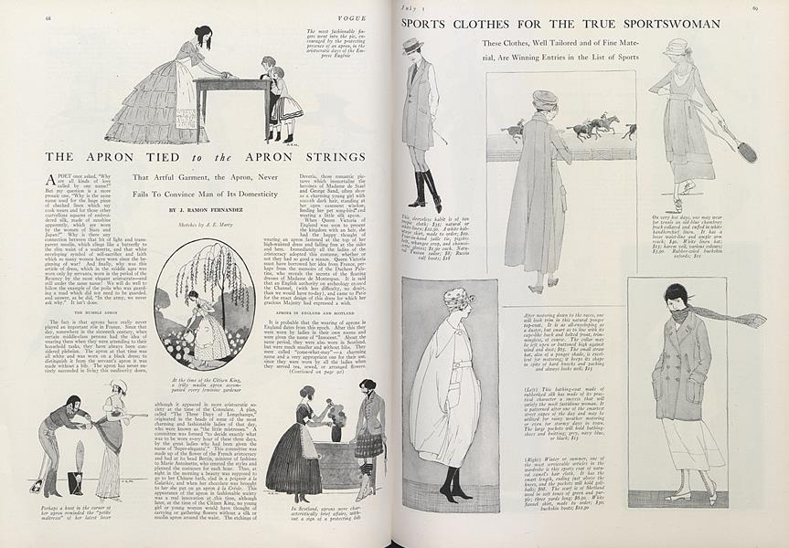 The Apron Tied to the Apron Strings