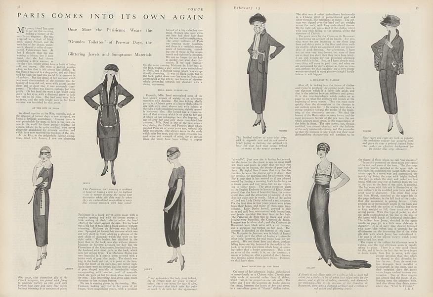 Paris Comes into Its Own Again