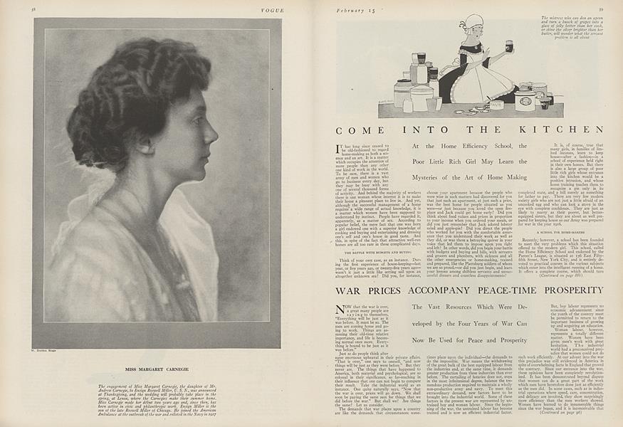 War Prices Accompany Peace-Time Prosperity