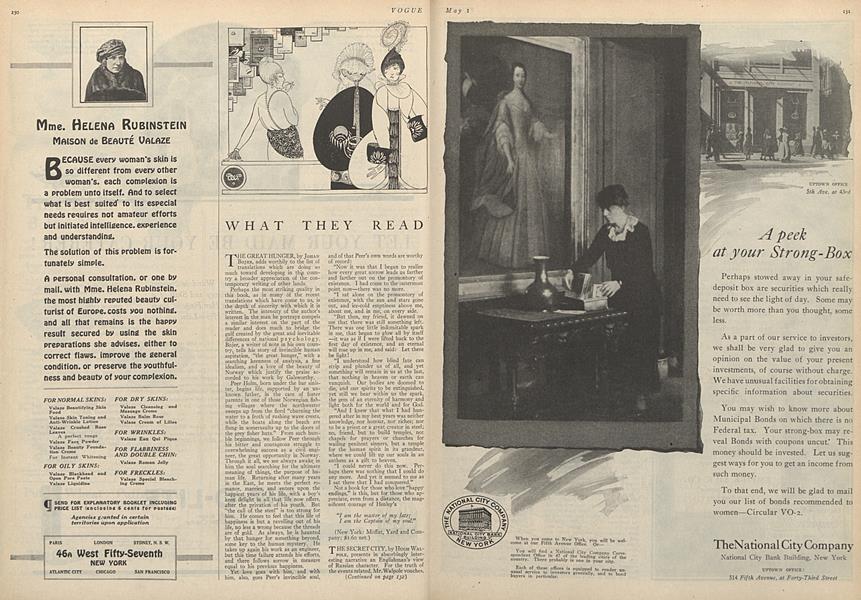 What They Read | Vogue | May 1, 1919