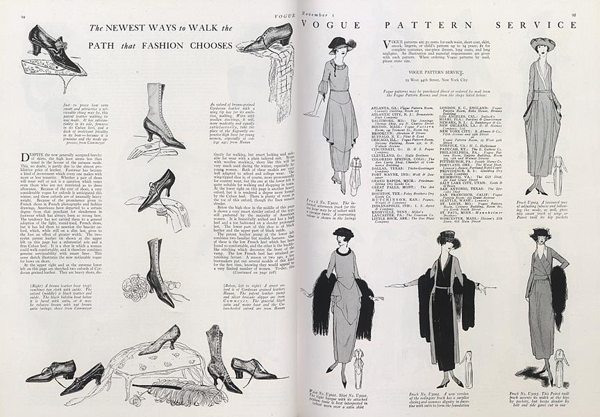 Vogue Patterns | Vogue | Nov. 1, 1919