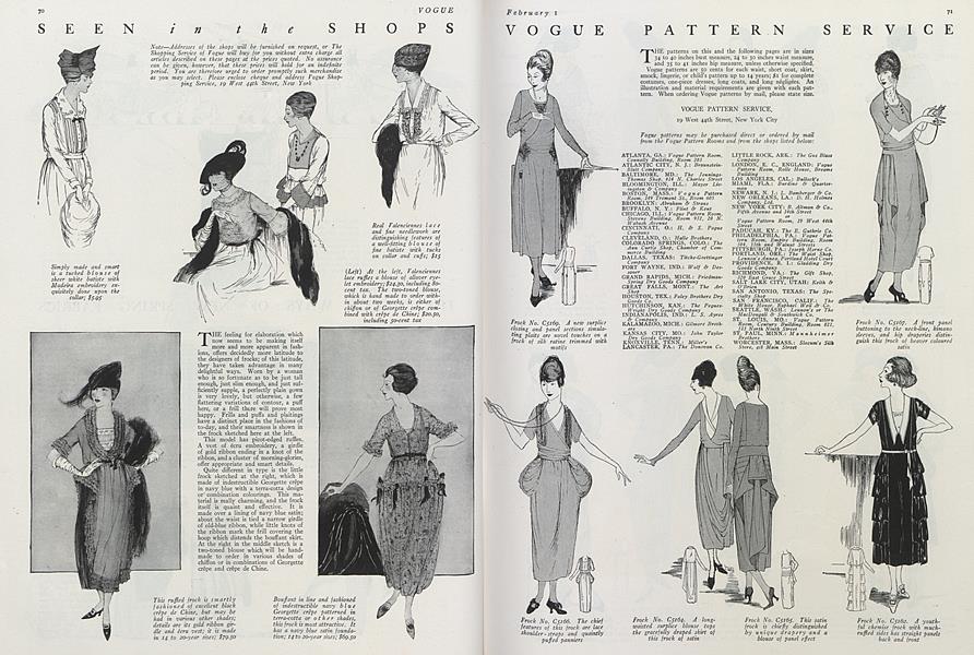 Vogue Patterns | Vogue | FEBRUARY 1, 1920