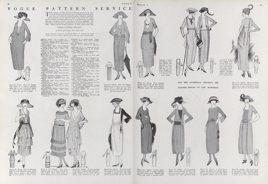 Vogue Patterns | Vogue | Mar. 1st, 1920