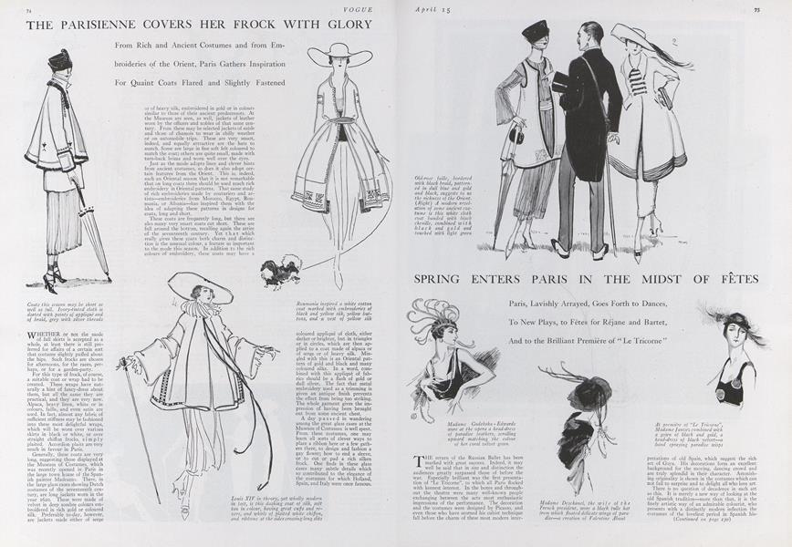 Spring Enters Paris in the Midst of Fetes