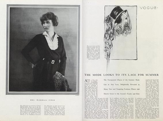 The Mode Looks to Its Lace for Summer