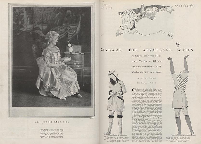 Madame, the Aeroplane Waits