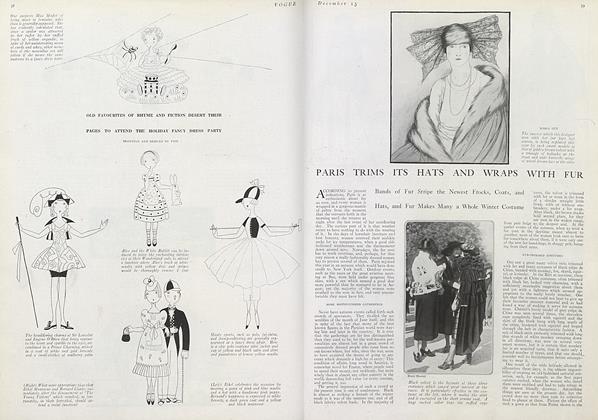 Paris Trims Its Hats and Wraps with Fur