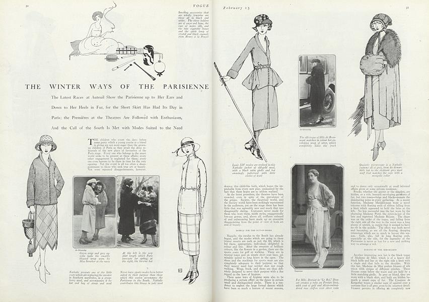 The Winter Ways of the Parisienne | Vogue | Feb. 15th, 1921