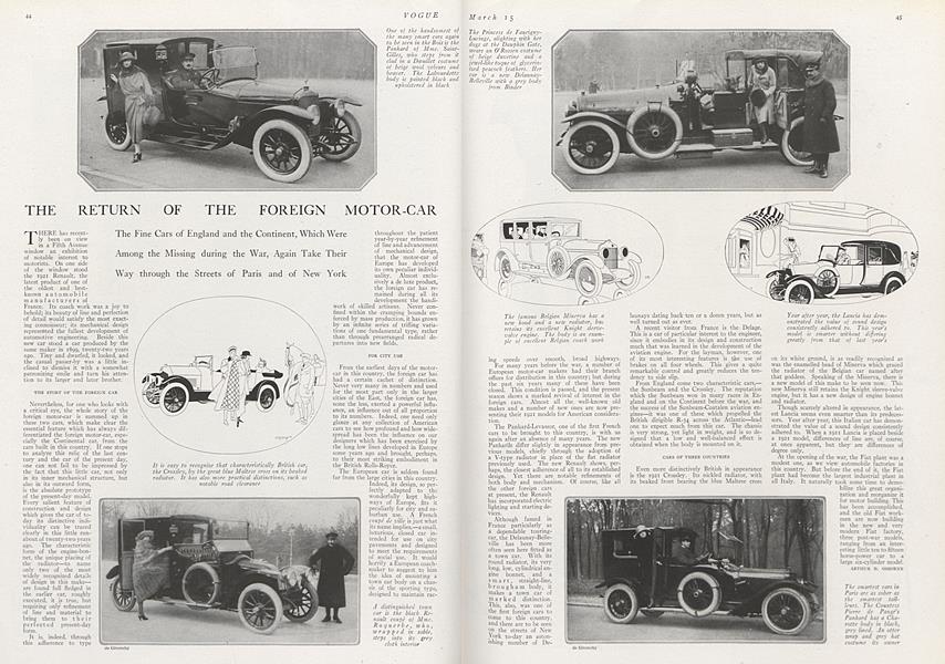 The Return of the Foreign Motor-Car