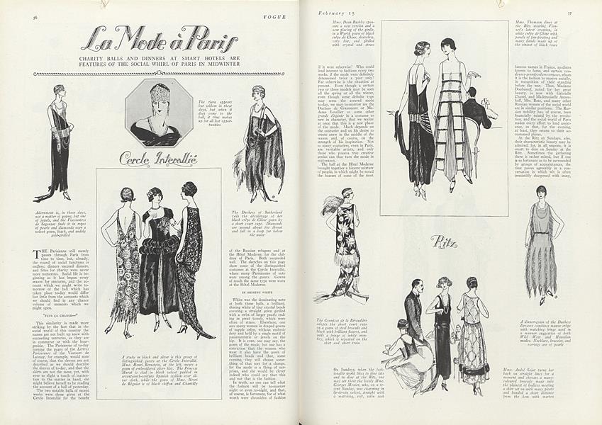 La Mode a Paris | Vogue | February 15, 1922
