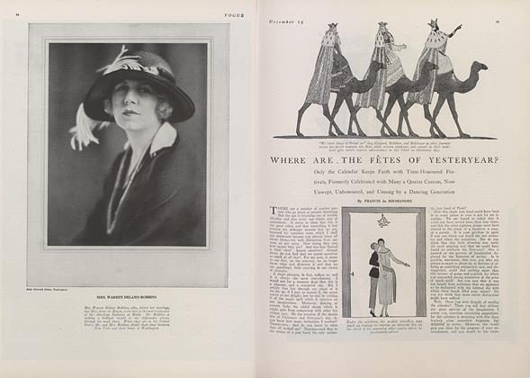 Where Are the Fetes of Yesteryear?