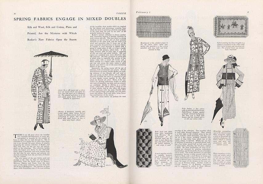 Spring Fabrics Engage in Mixed Doubles