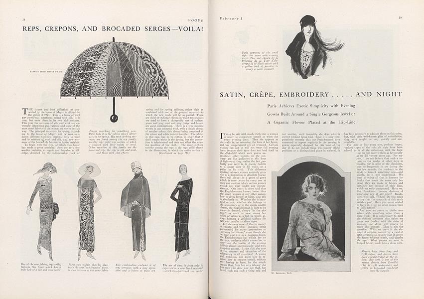 Satin, Crepe, Embroidery...and Night