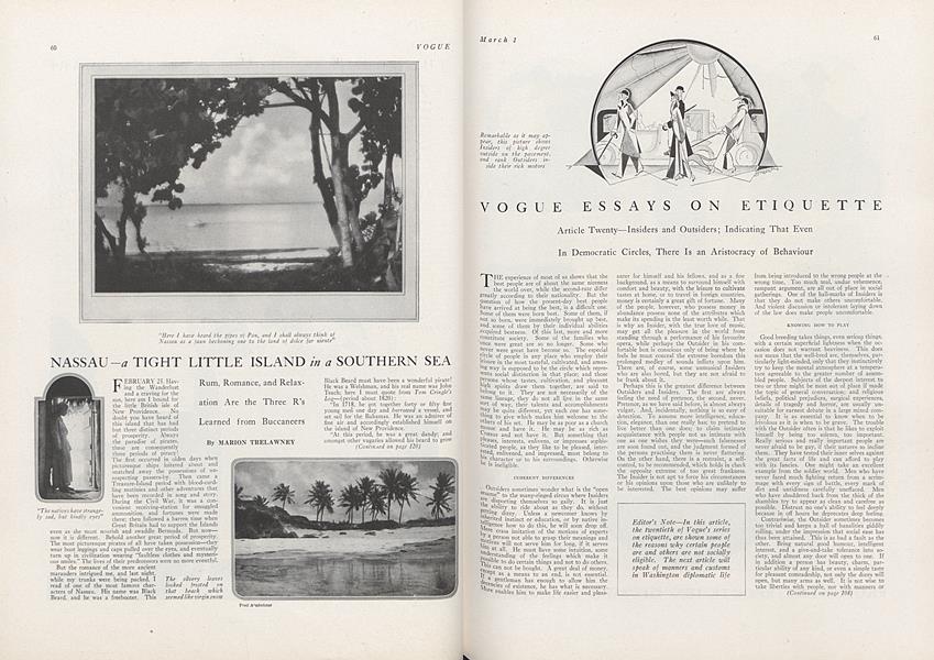 Nassau—A Tight Little Island in a Southern Sea