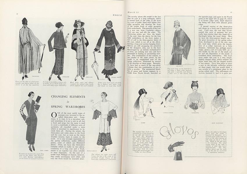 Changing Elements in Spring Wardrobes