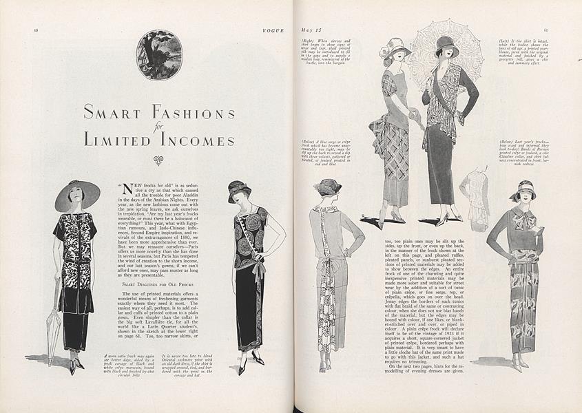 Smart Fashions for Limited Incomes | Vogue | May 15, 1923