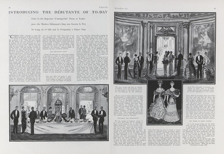 Introducing the Debutante of To-Day