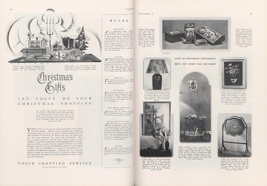 Christmas Gifts Vogue December 1, 1924