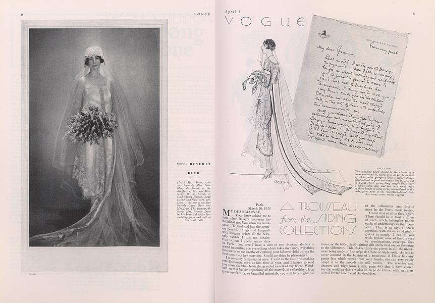 A Trousseau from the Spring Collections