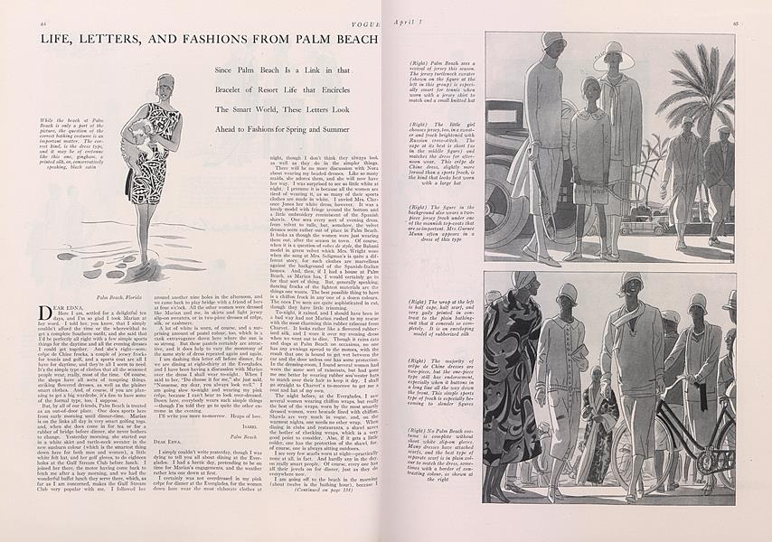 Life, Letters, and Fashions from Palm Beach