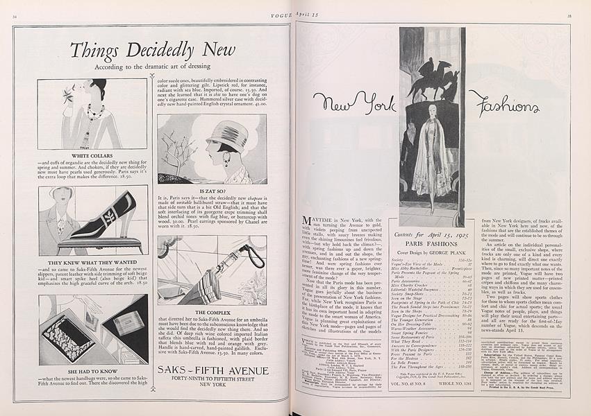 VOGUE 1925年4月号 パリファッション特集 VOGUE 1925年4月号 パリファッション特集（古書古本Totodo：ADAM