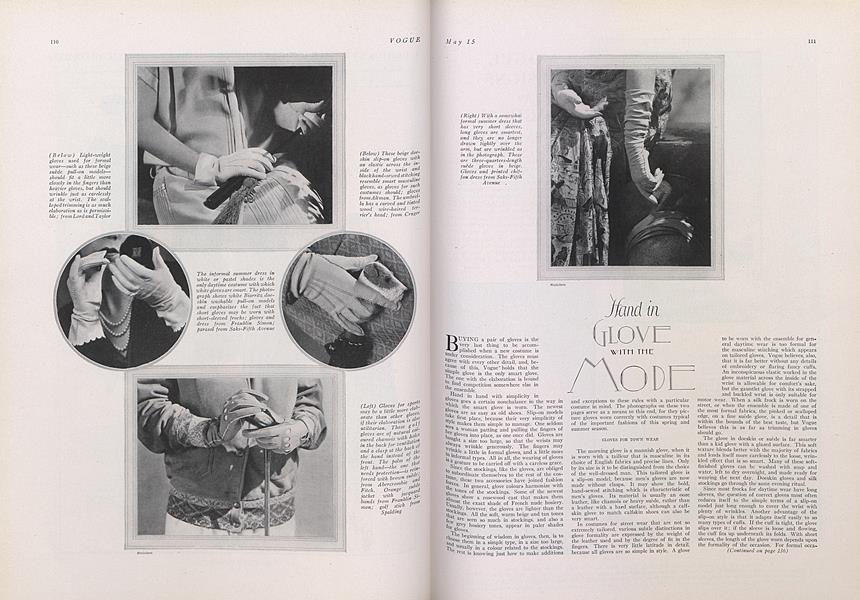 Hand in Glove with the Mode