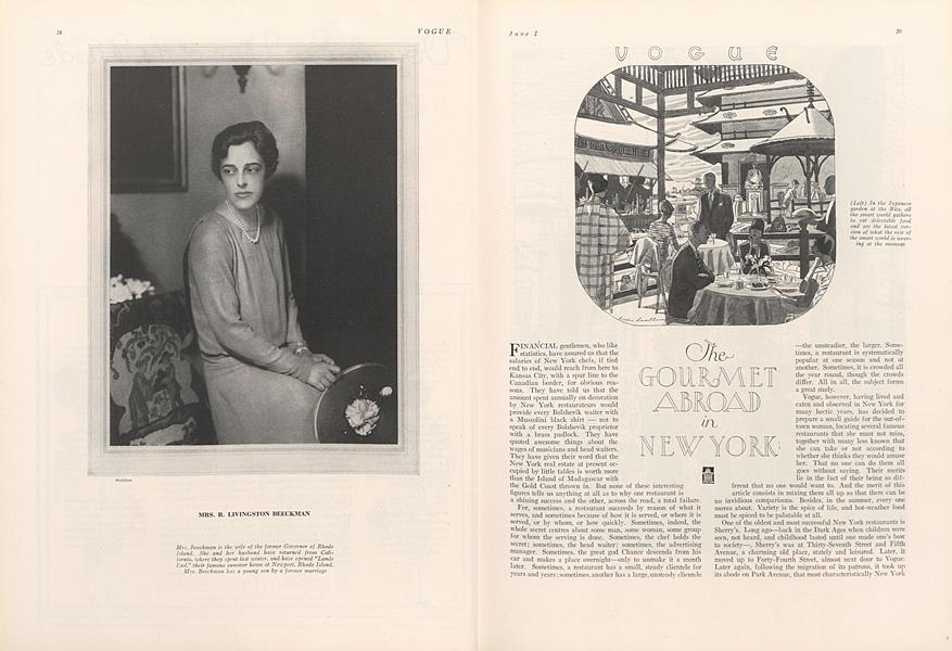 The Gourmet Abroad in New York