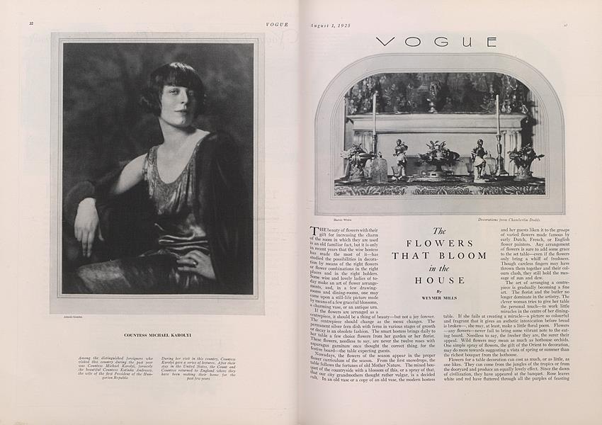 The Flowers That Bloom in the House