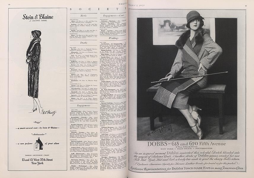 Society | Vogue | August 1, 1925