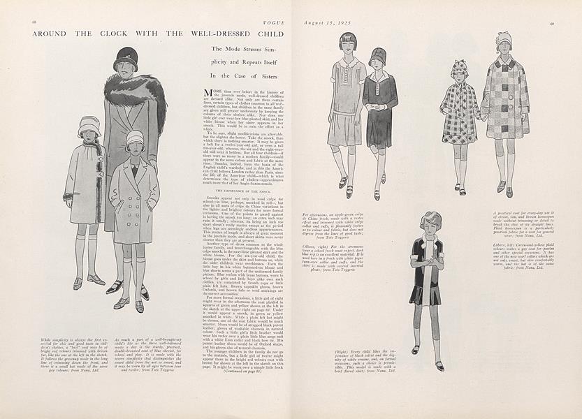 Around the Clock with the Well-Dressed Child