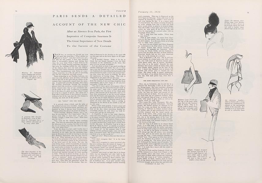 Paris Sends a Detailed Account of the New Chic