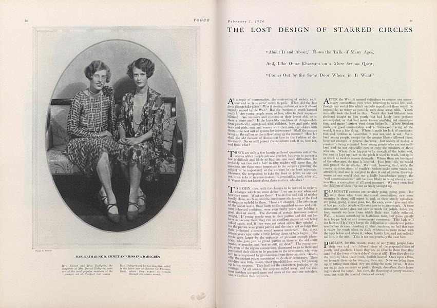 The Lost Design of Starred Circles | Vogue | February 1, 1926