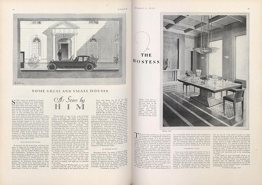 Some Great and Small Houses