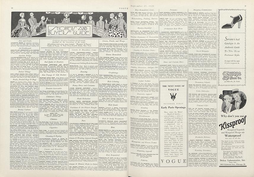 SHOPPERS' AND BUYERS' GUIDE