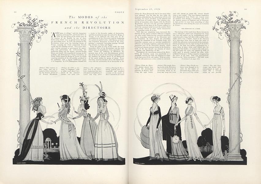 The Modes of the French Revolution and the Directoire