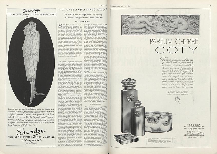 Pictures and Appreciation