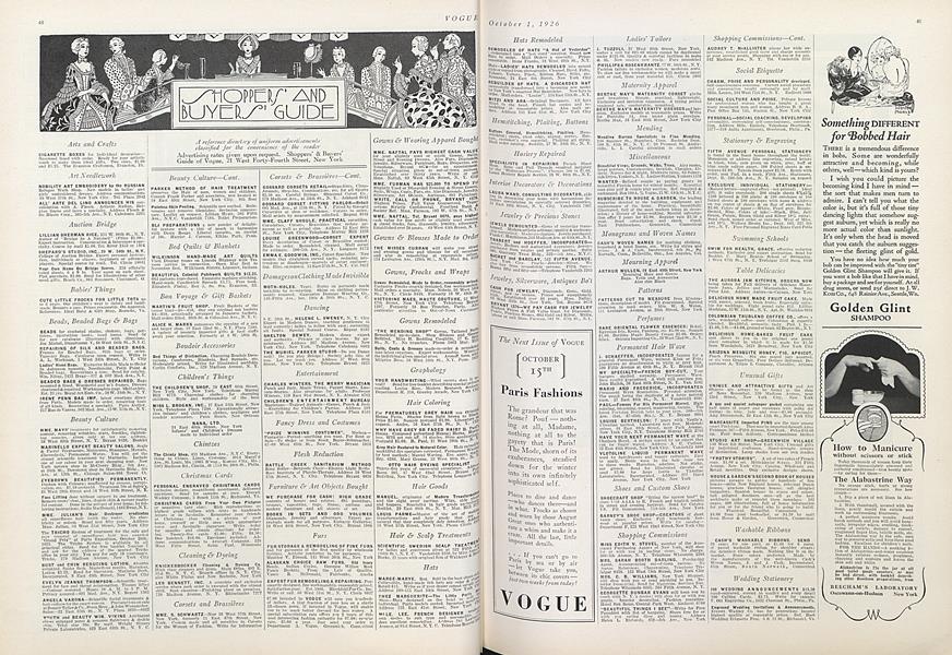 SHOPPERS' AND BUYERS' GUIDE