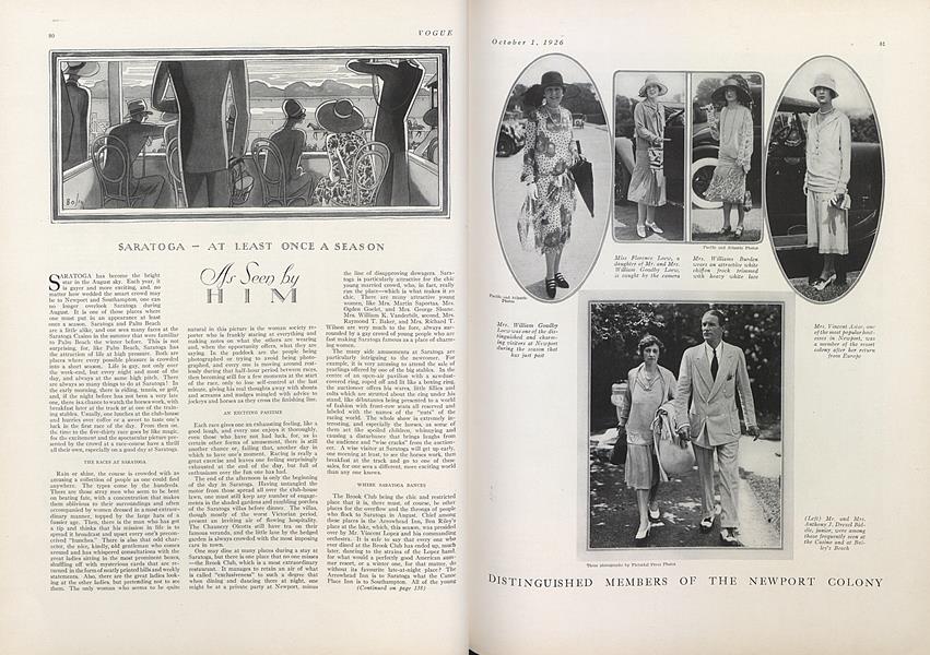 Saratoga—At Least Once a Season