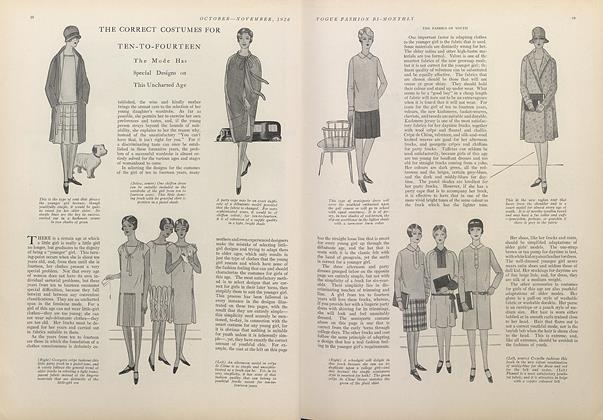 The Correct Costumes for Ten-to-fourteen