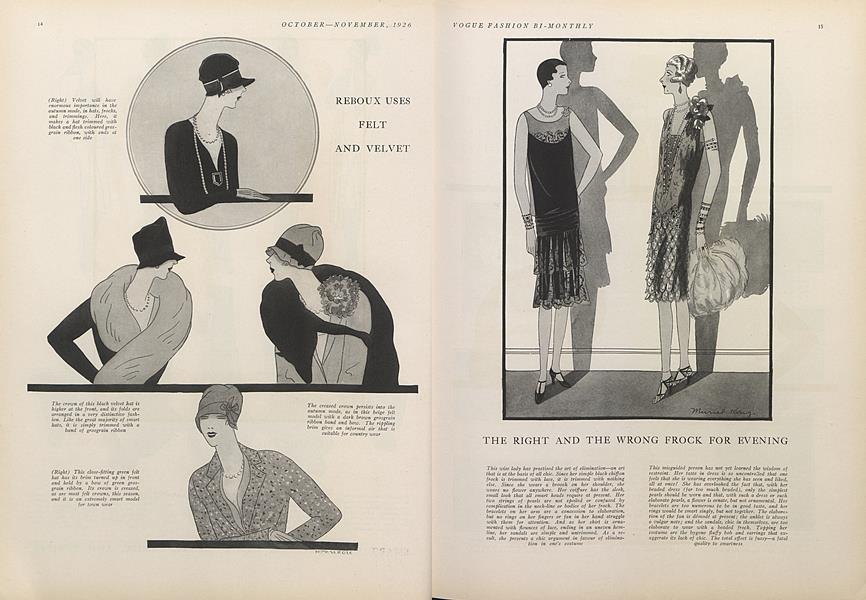 The Right and the Wrong Frock for Evening