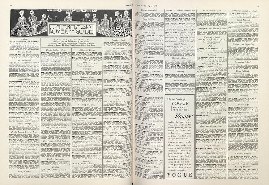 SHOPPERS' AND BUYERS' GUIDE