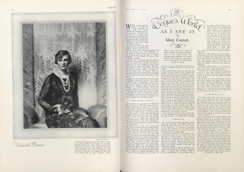 Vogue's World As I See It