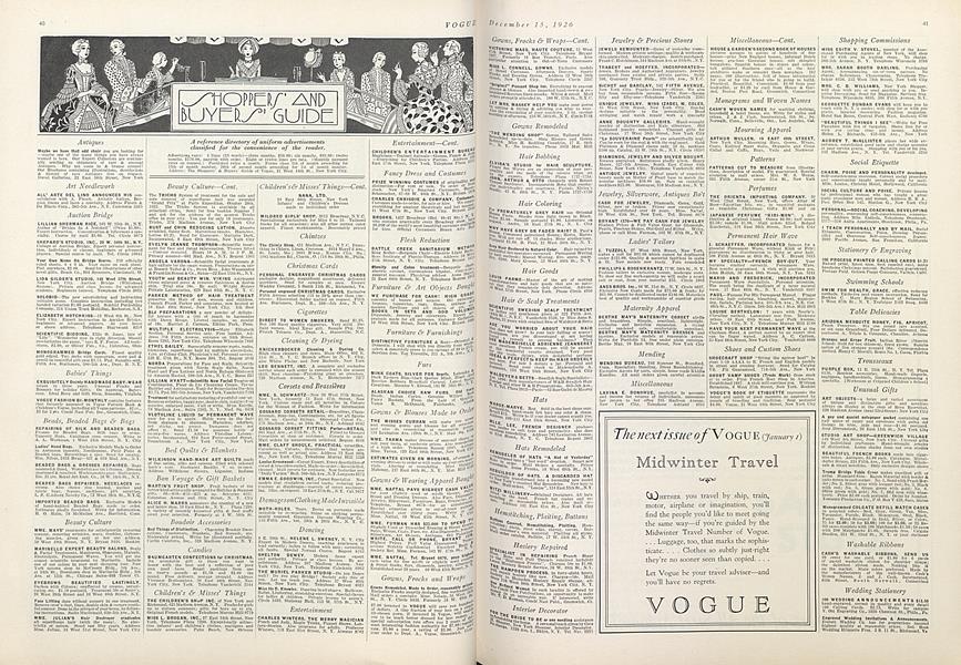 SHOPPERS' AND BUYERS' GUID