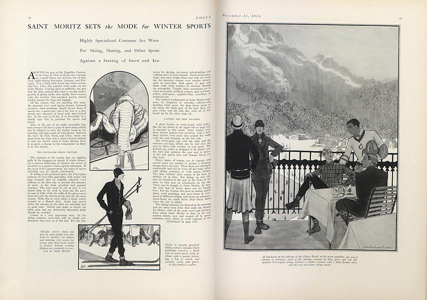 Saint Moritz Sets the Mode for Winter Sports