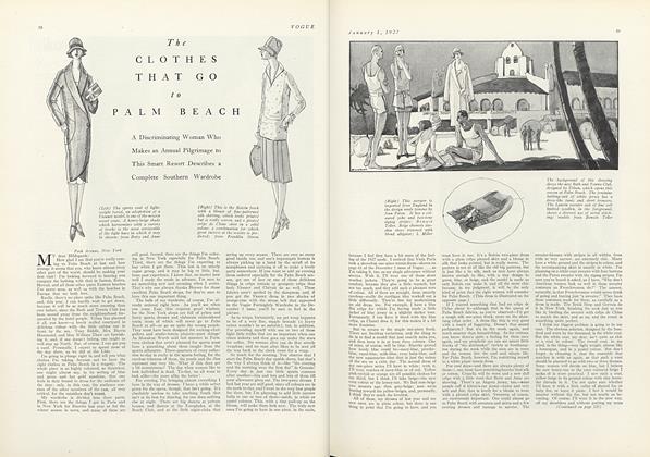 The Clothes That Go to Palm Beach