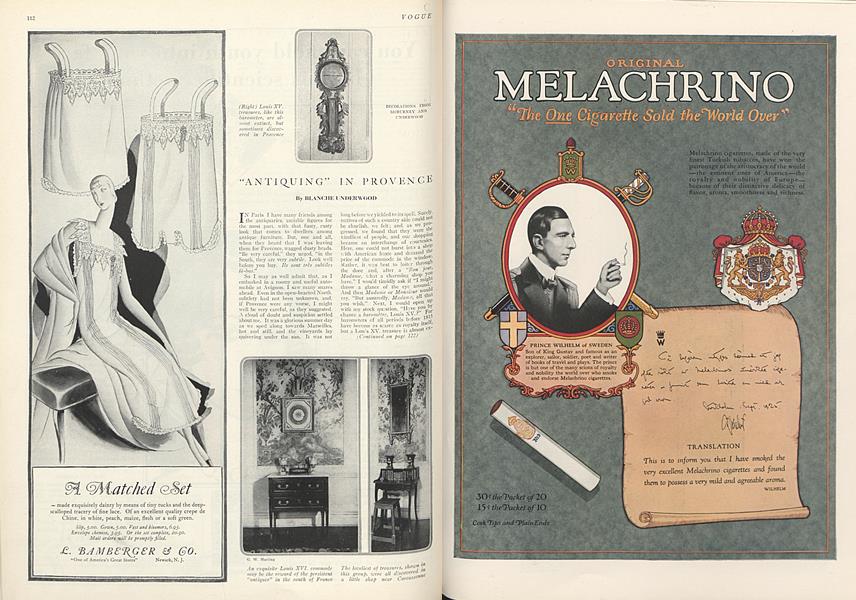 "Antiquing" in Provence