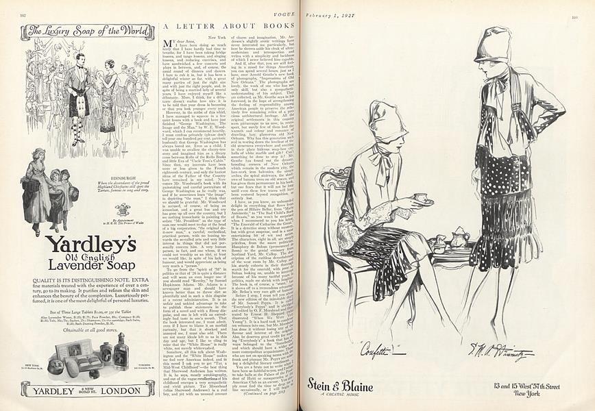 A Letter about Books