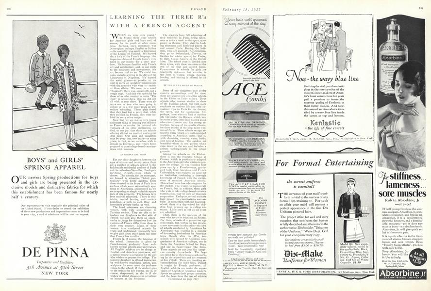 Learning the Three R's with a French Accent